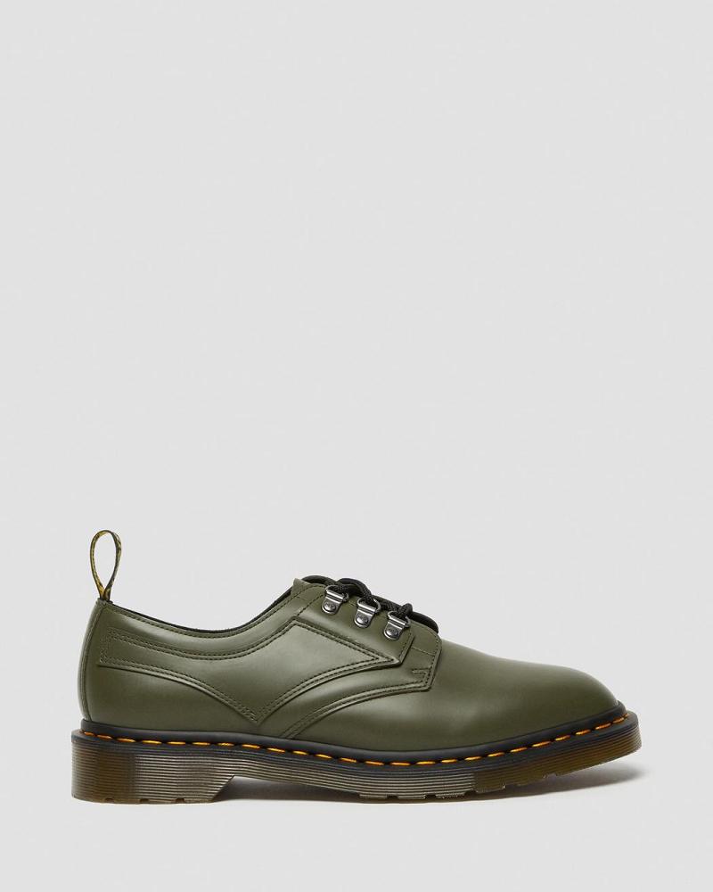 Green Women's Dr Martens 1461 Verso Smooth Leather Oxfords Shoes | CA 376QMA